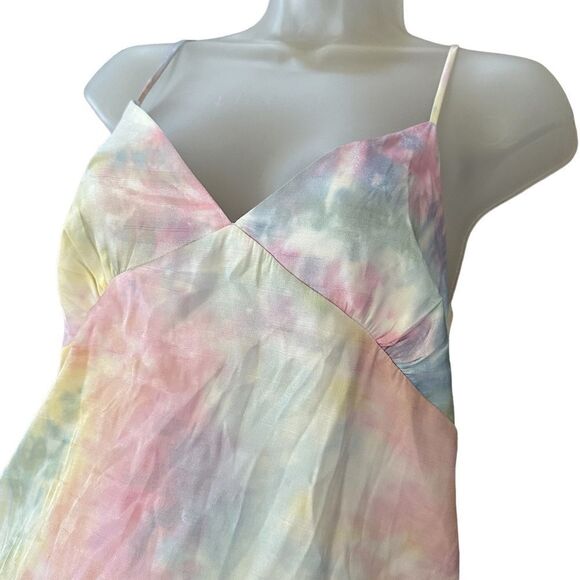 NWT Le Lis Tye Dye Pastel Sleeveless Party Boho Festival Summer Mini Dress - Picture 2 of 7